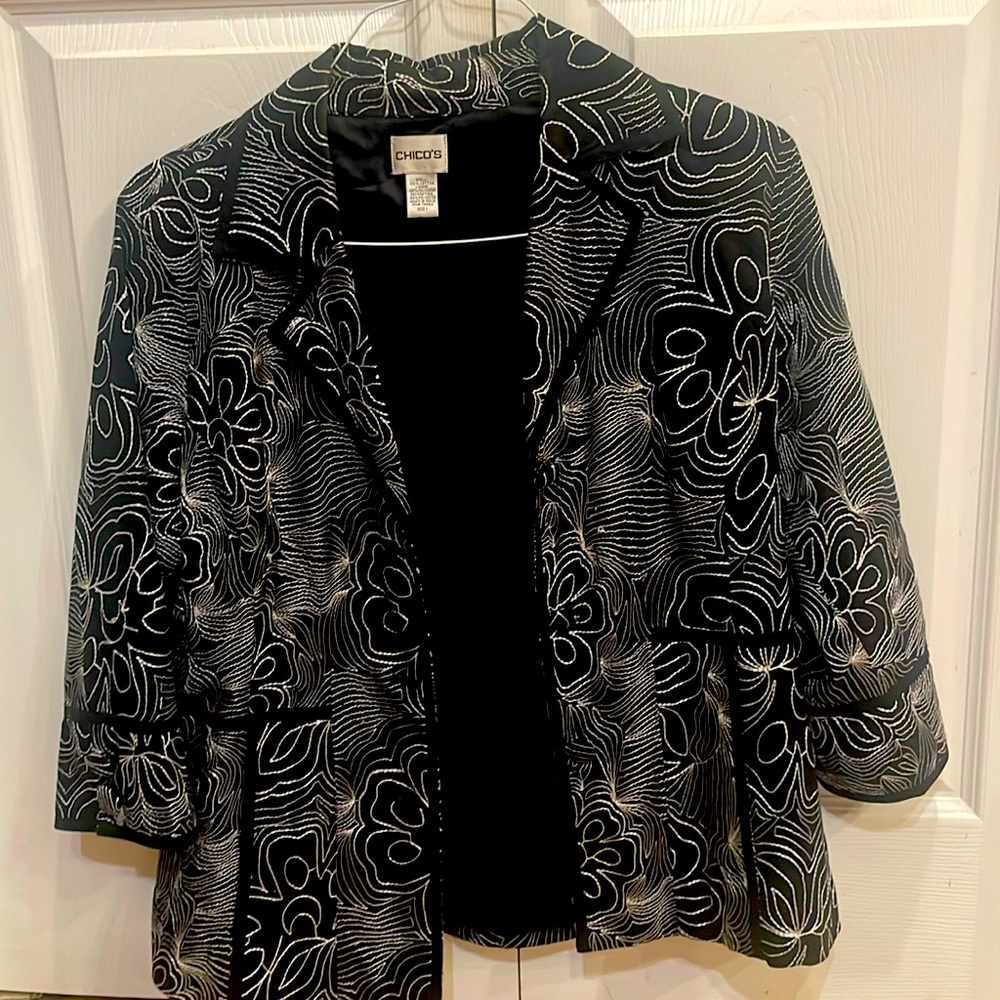 Chicos black fashionable blazer